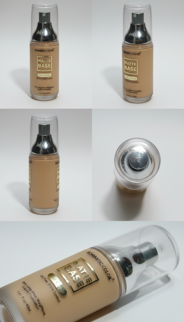 Romantic Color Matte Base Foundation – Full Cover (40ml)