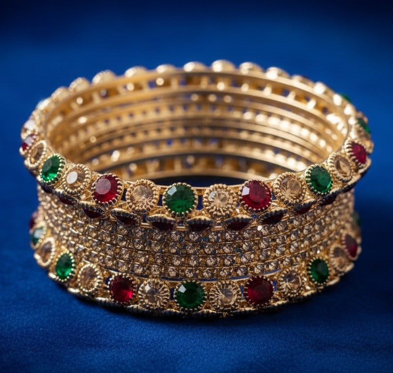Royal Green Grow Bangles – Premium Traditional Bangles Set