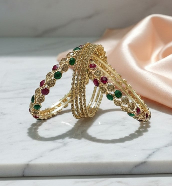 Royal Green Grow Bangles – Premium Traditional Bangles Set
