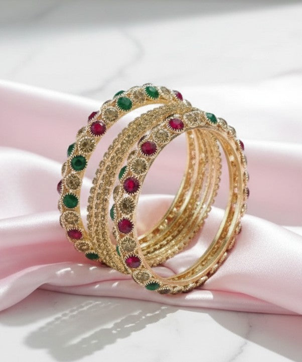Royal Green Grow Bangles – Premium Traditional Bangles Set